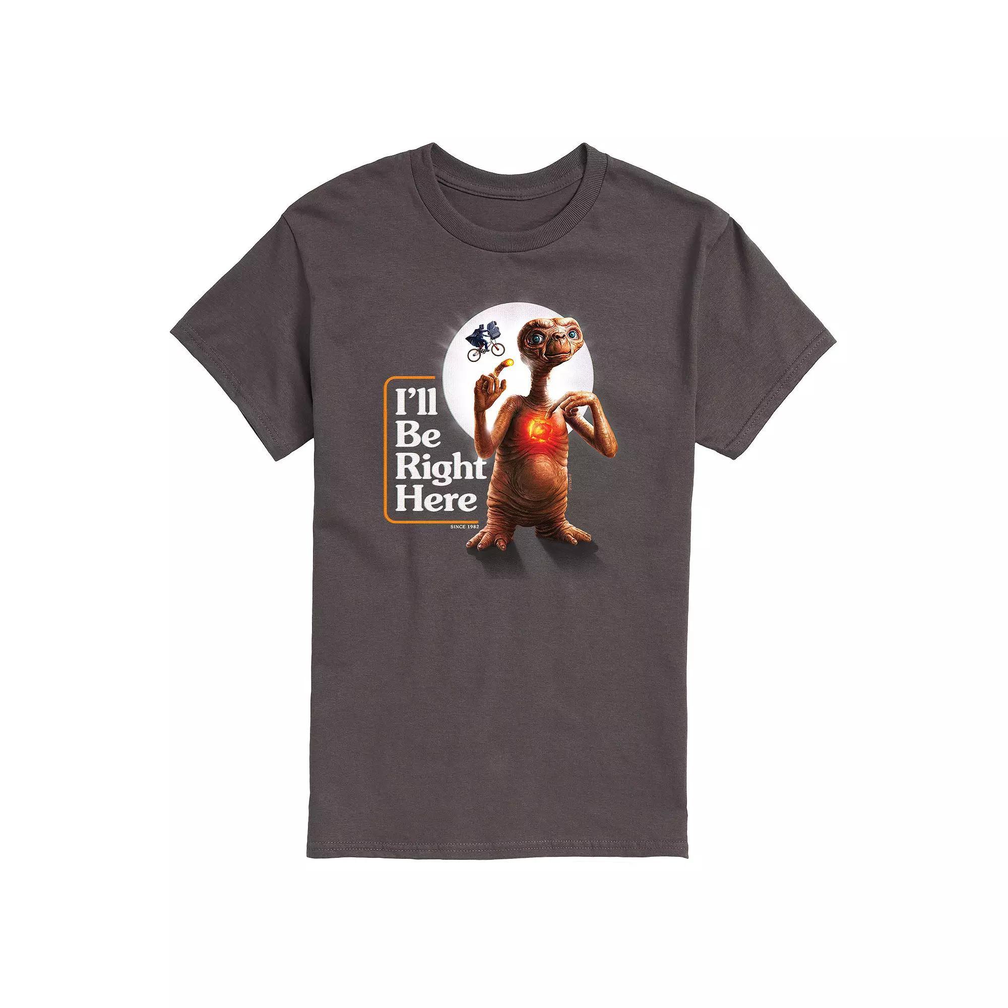 Mens ET Be Right Here Tee Grey Product Image