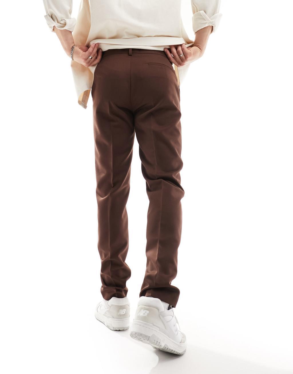 ASOS DESIGN slim smart pants Product Image
