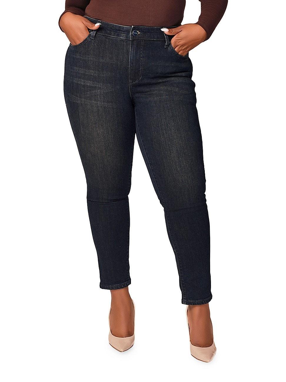 Womens Plus Jasmine High-Rise Ankle-Length Skinny Jeans Product Image