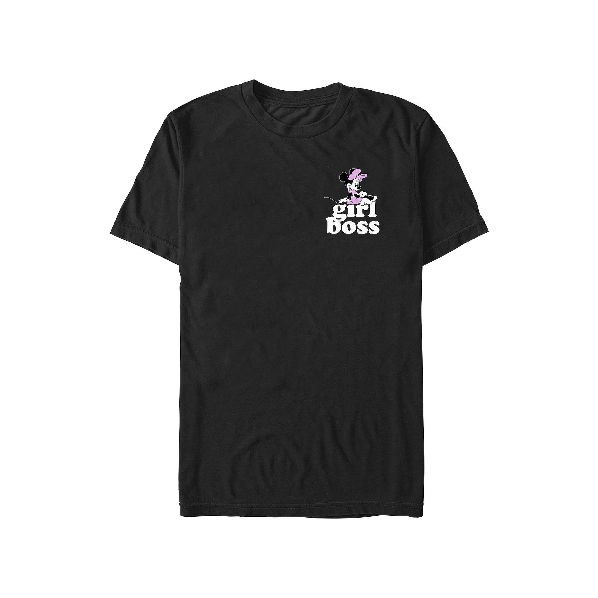 Disney's Minnie Mouse Girl Boss Juniors' Graphic Tee, Women's, Size: XXL, Black Product Image