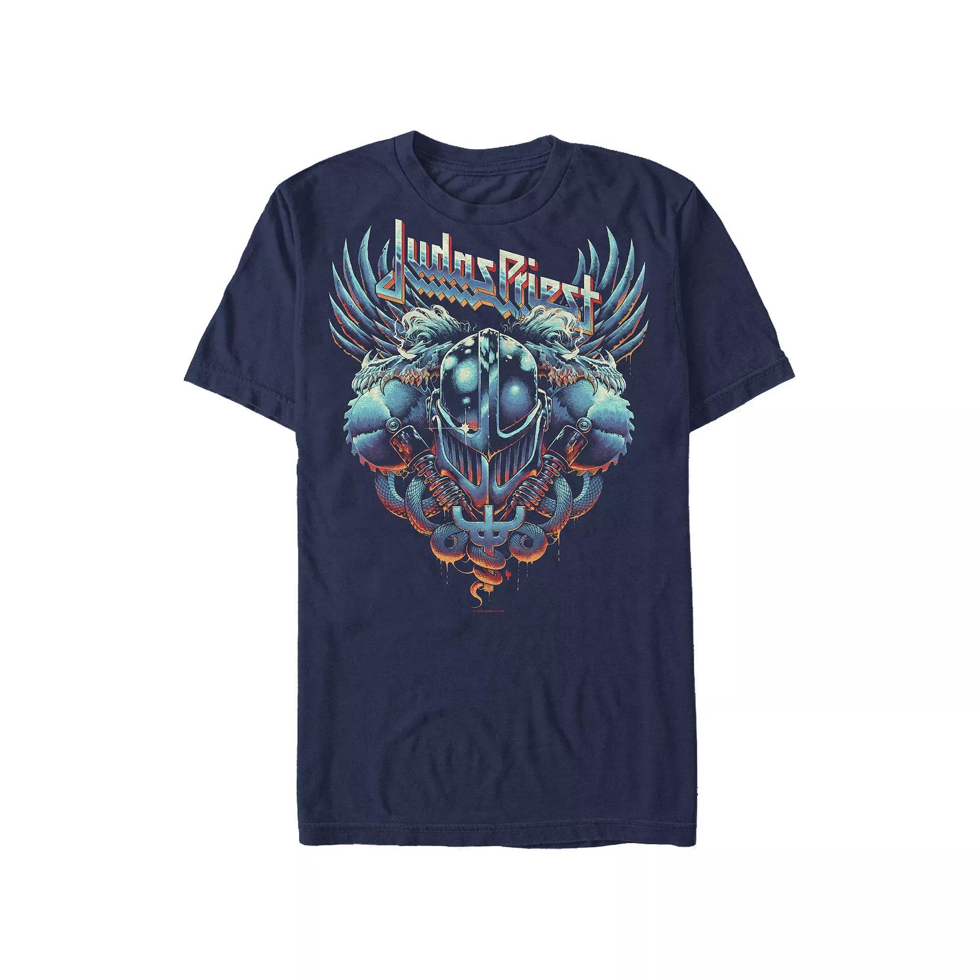 Men's Judas Priest Art Graphic Tee, Size: Medium, Blue Product Image