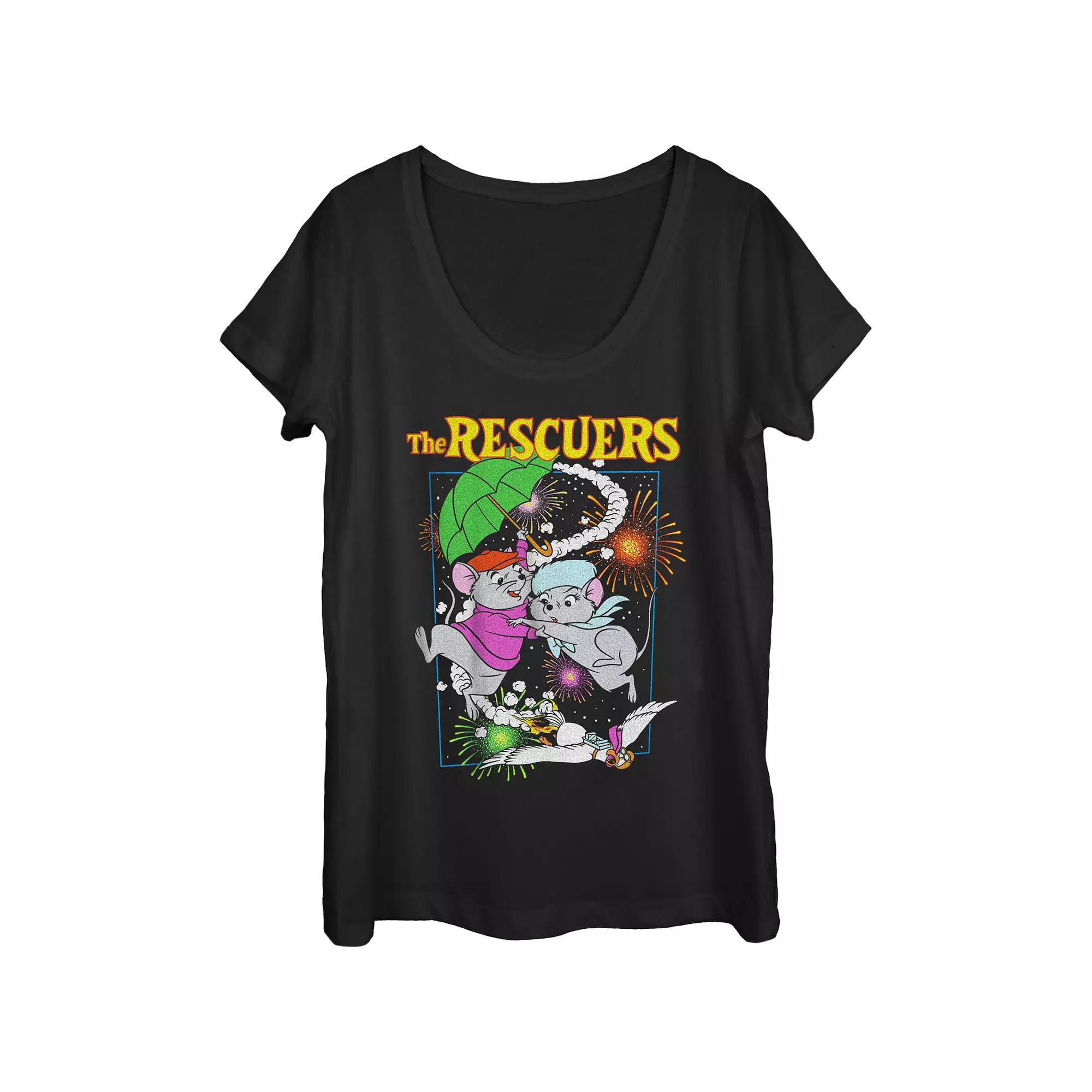 Disney's The Emperor New Groove Kuzco's Palace Scoop Neck Juniors' Graphic Tee, Women's, Size: XL, Black Product Image