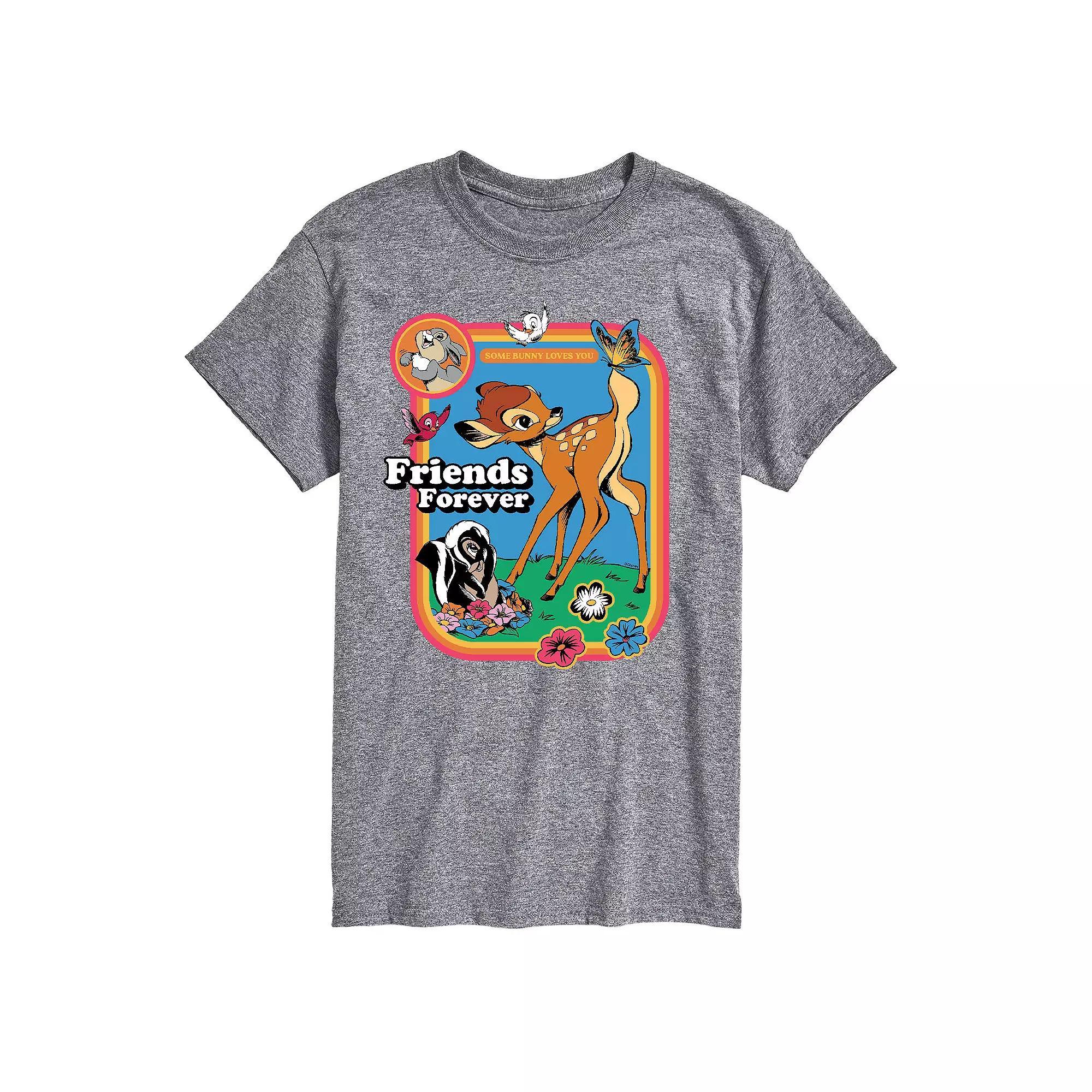 Disneys Bambi Big & Tall Friends Forever Graphic Tee, Mens Product Image