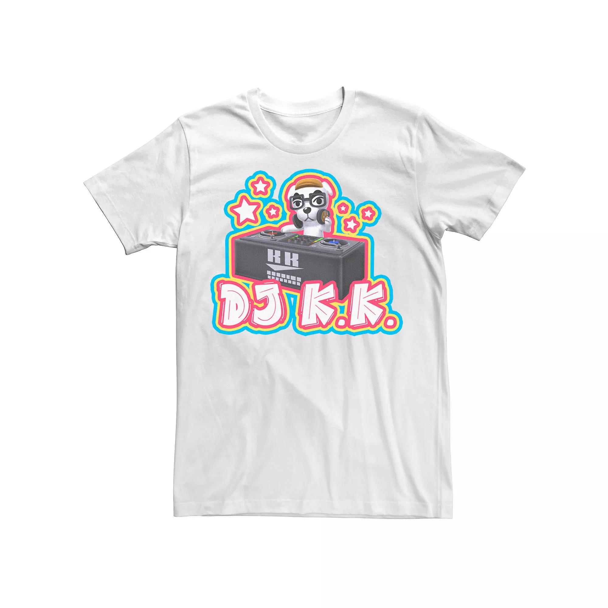Men's Animal Crossing DJ K.K. Graphic Tee, Size: Large, White Product Image