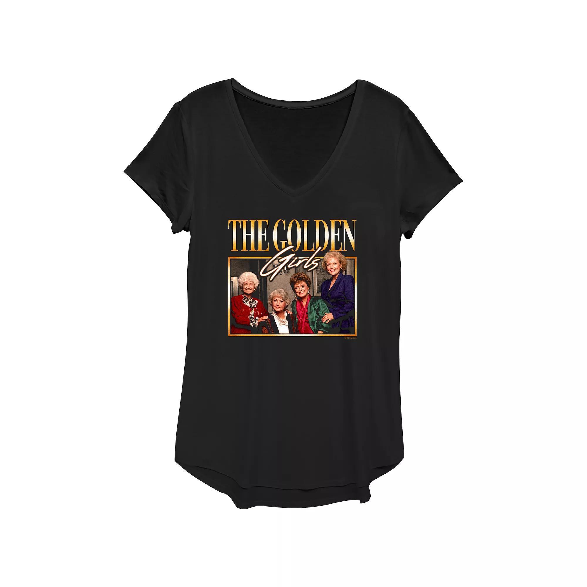 Women's The Golden Girls Classic Portrait Graphic Tee, Size: XS, Black Product Image
