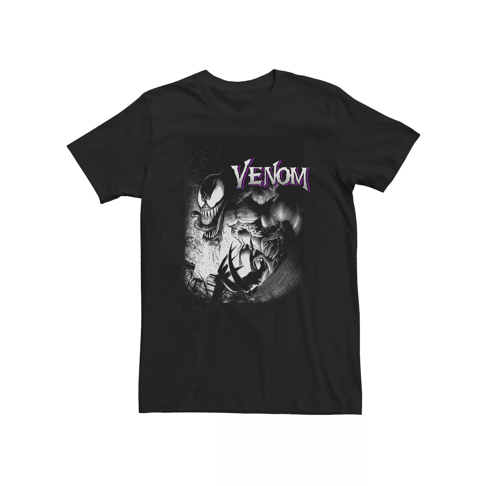 Big & Tall Marvel Venom City Shadows Tee, Men's, Size: 5XL, Black Product Image