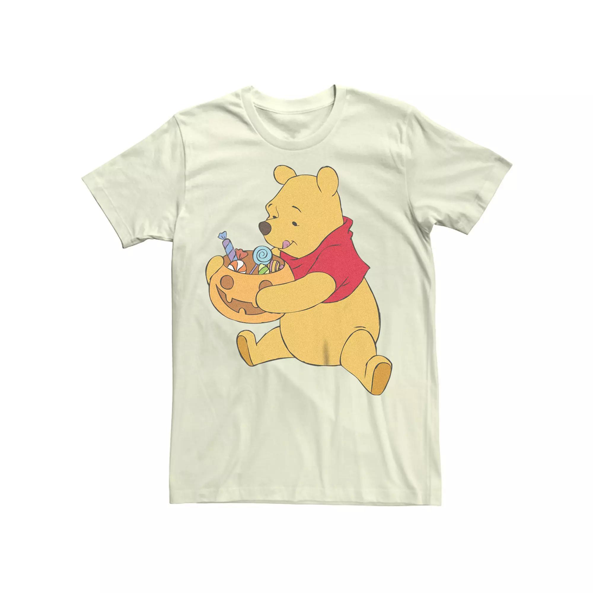 Disney's Winnie the Pooh Halloween Candies Men's Tee, Size: Medium, Natural Product Image