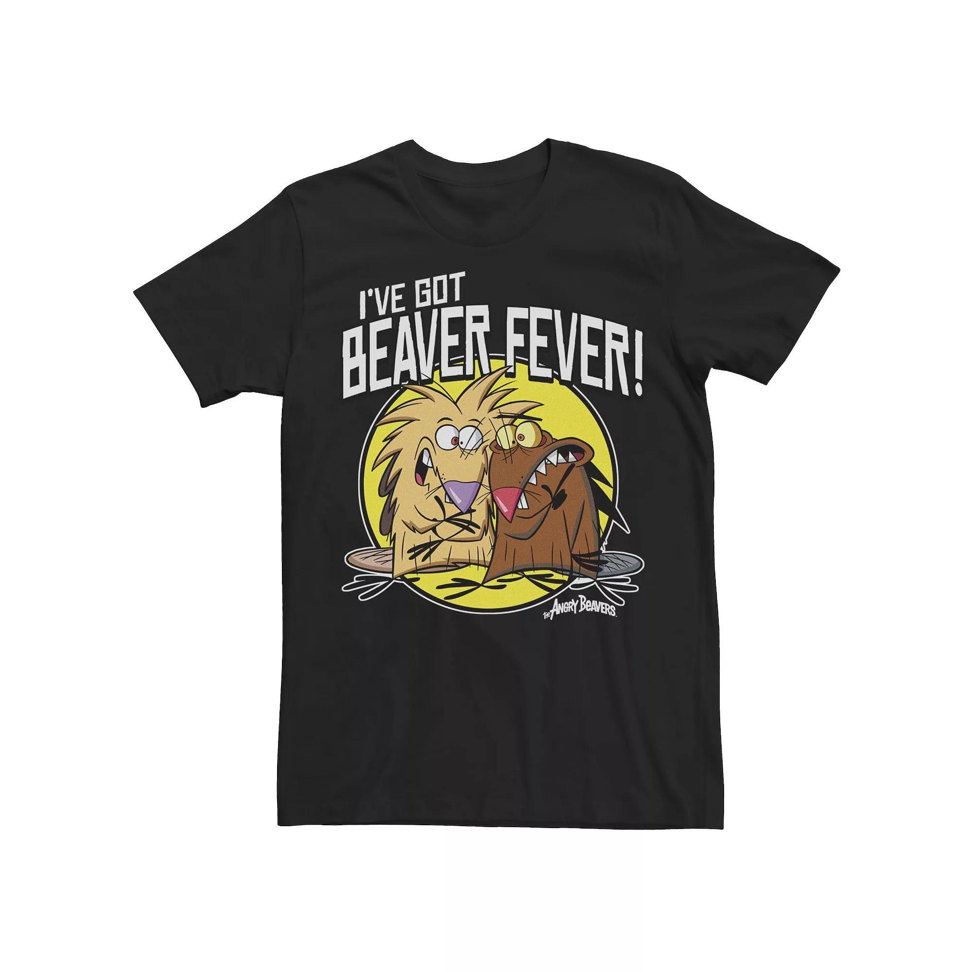 Mens Angry Beavers Beaver Fever Daggett & Norbert Circle Logo Tee Product Image