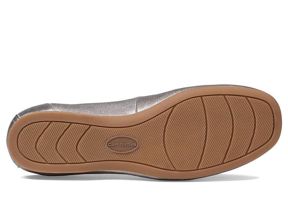 Comfortiva Keegan (Grey Gold) Women's Flat Shoes Product Image