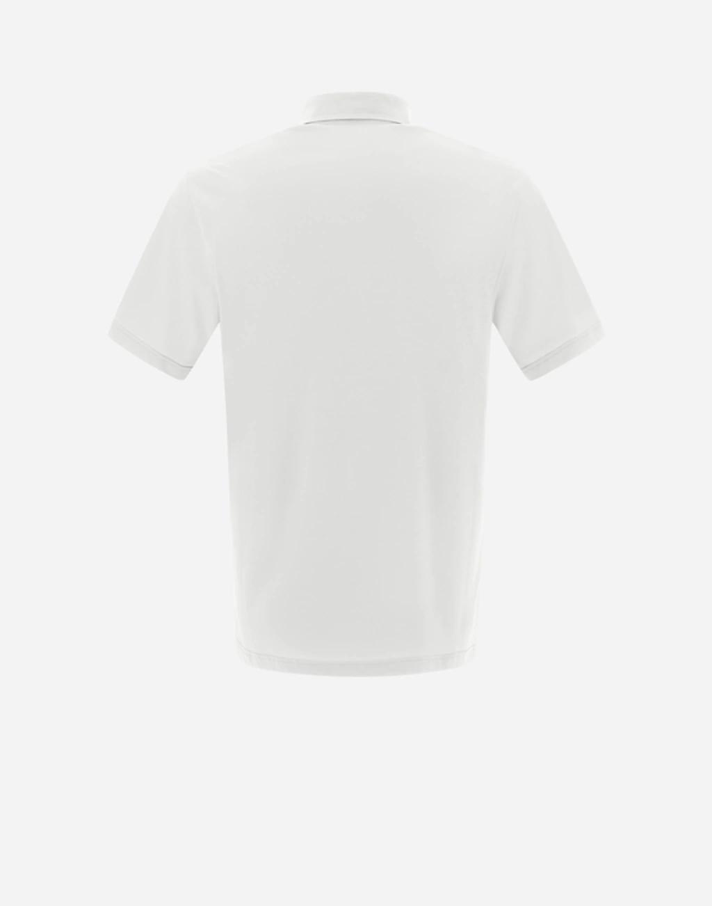 HERNO Polo Shirt In Crepe Jersey In White Product Image