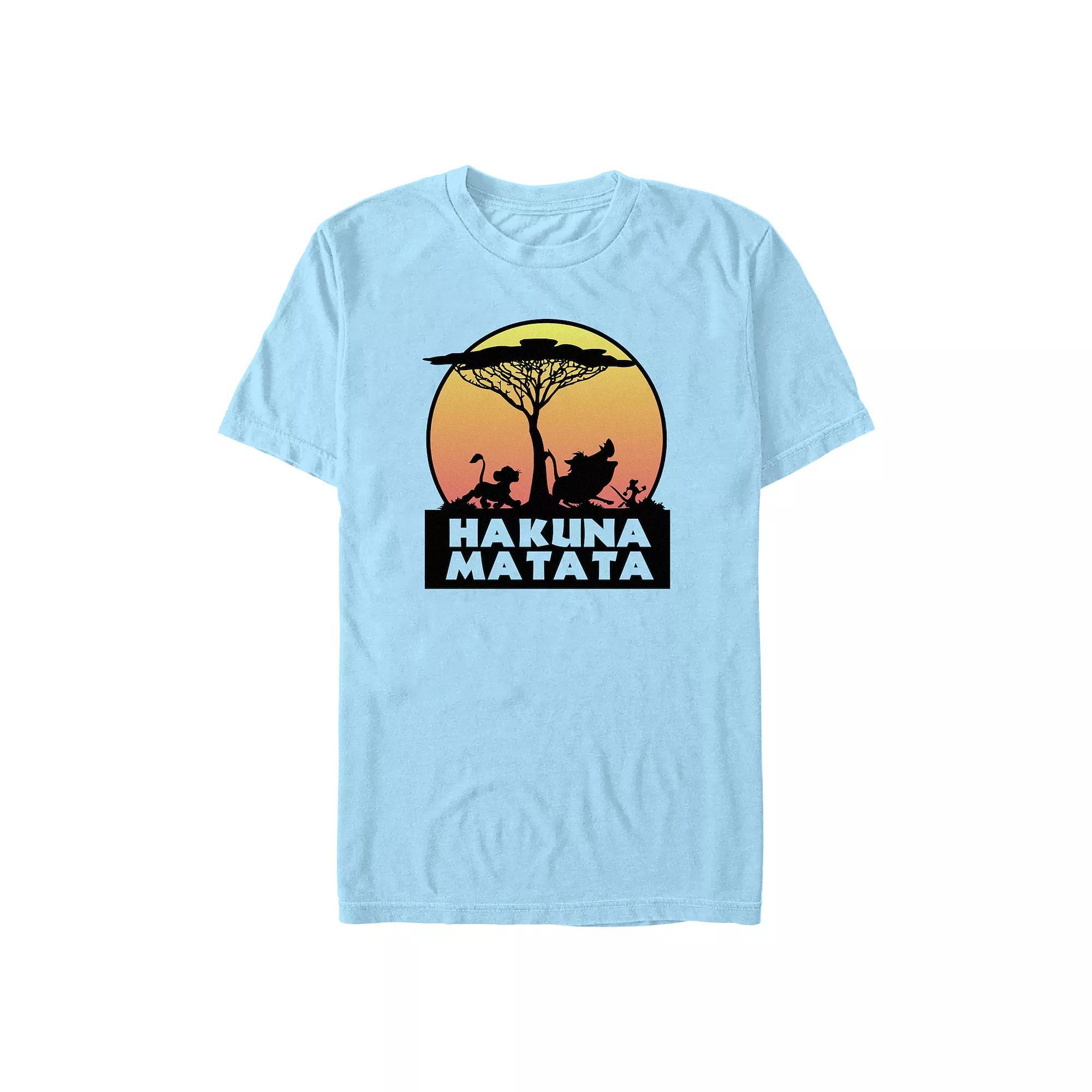 Disneys The Lion King Simba, Pumbaa & Timon Hakuna Matata Tree Mens Graphic Tee Product Image