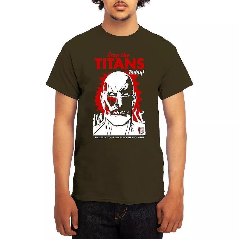 Men's Attack on Titan Titan Versus Armin Tee, Boy's, Size: XL, Blue Product Image
