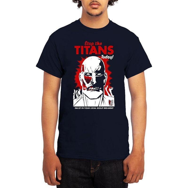 Men's Attack on Titan Titan Versus Armin Tee, Boy's, Size: XL, Blue Product Image