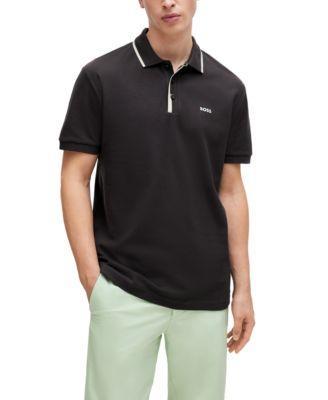 Boss by Hugo Boss Mens Contrast Logo Polo Shirt Product Image