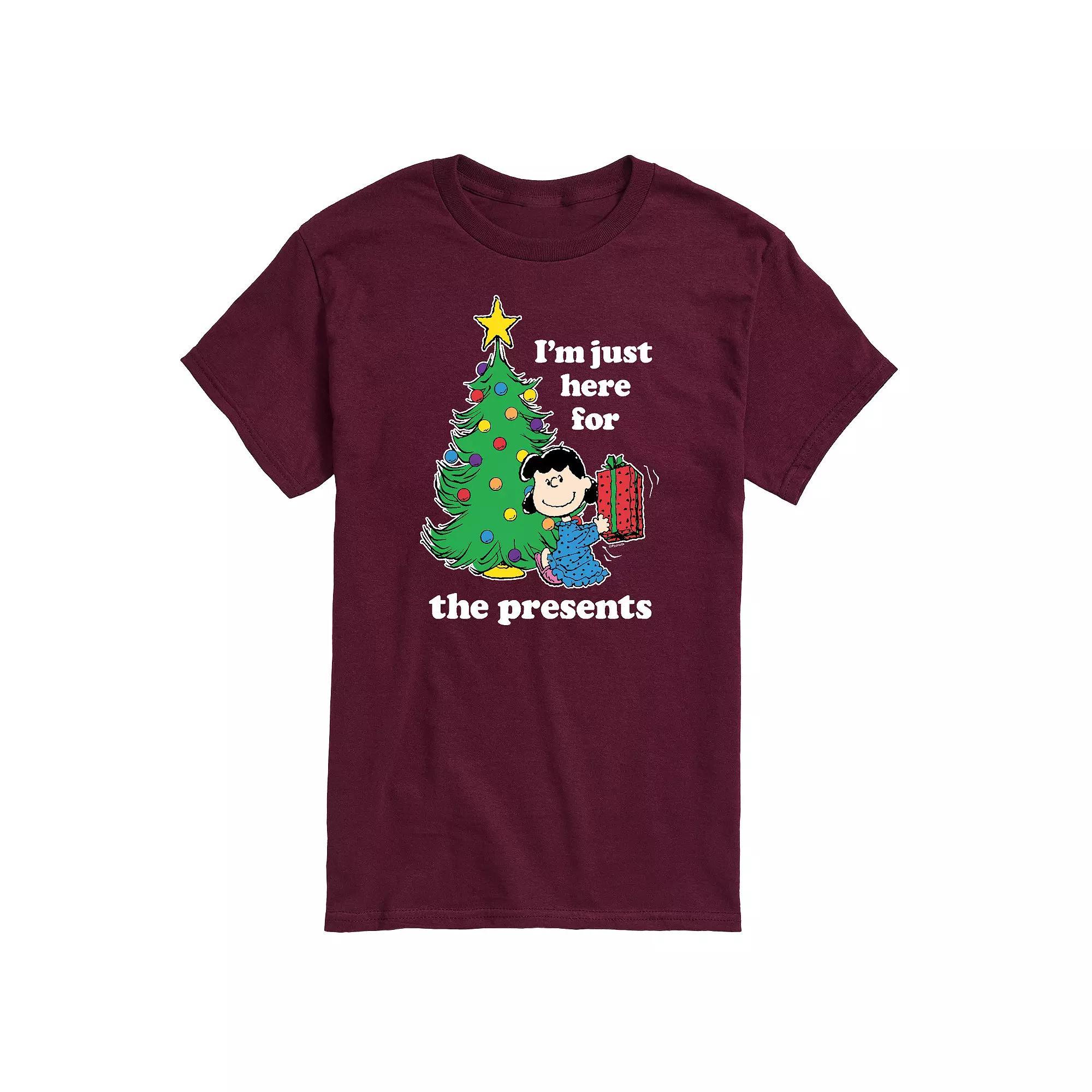 Mens Peanuts Lucy Here For Presents Tee Product Image