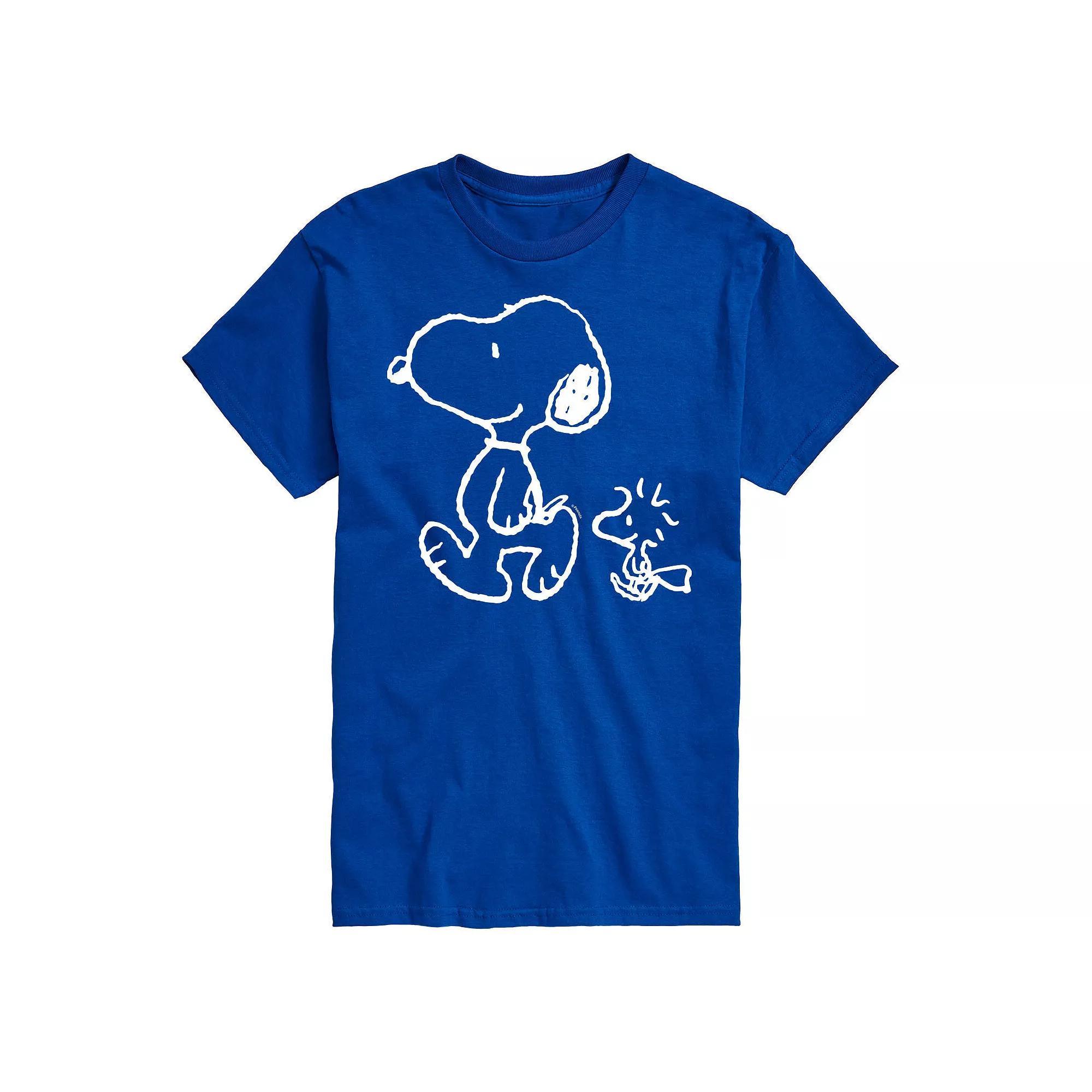 Big & Tall Peanuts Snoopy Woodstock Walk Graphic Tee, Mens Product Image