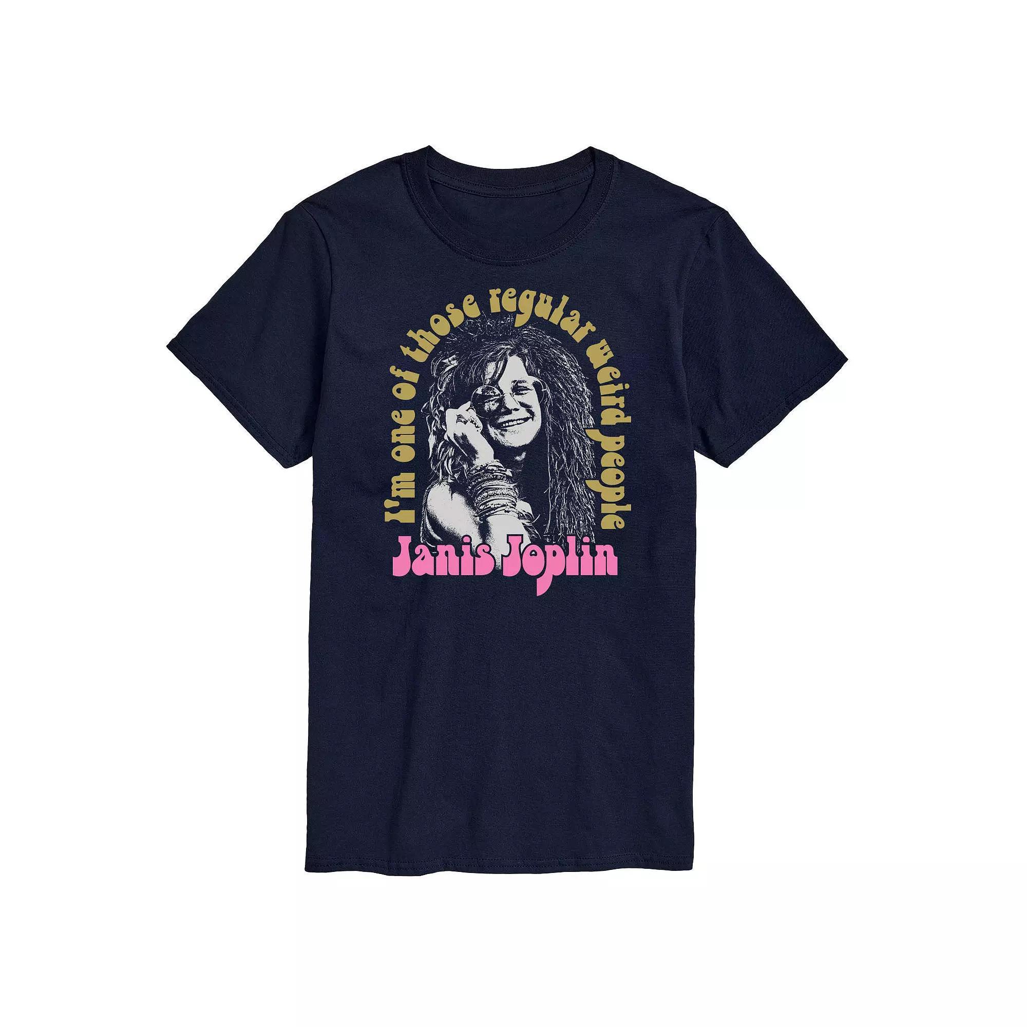 Mens Janis Joplin Weird People Tee Blue Product Image