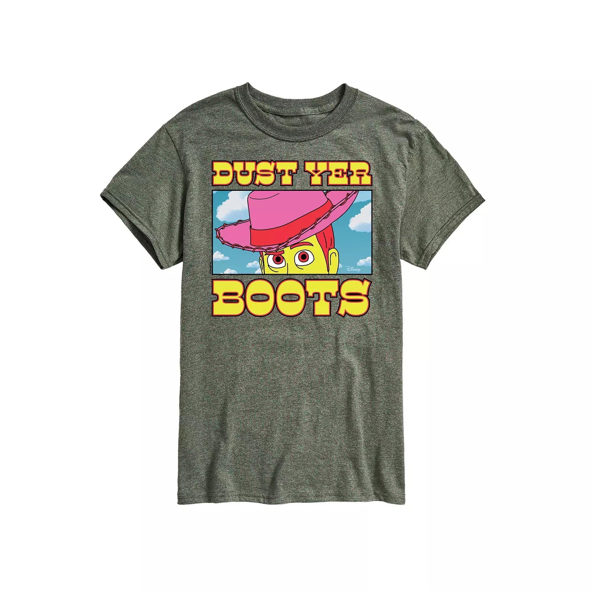 Disney / Pixars Toy Story 4 Mens Woody Dust Yer Boots Graphic Tee Product Image