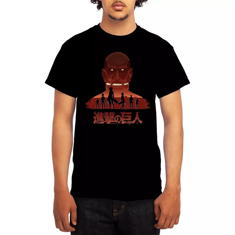 Men's Attack on Titan Distressed Scout Symbol Graphic Tee, Boy's, Size: Medium, Green Product Image