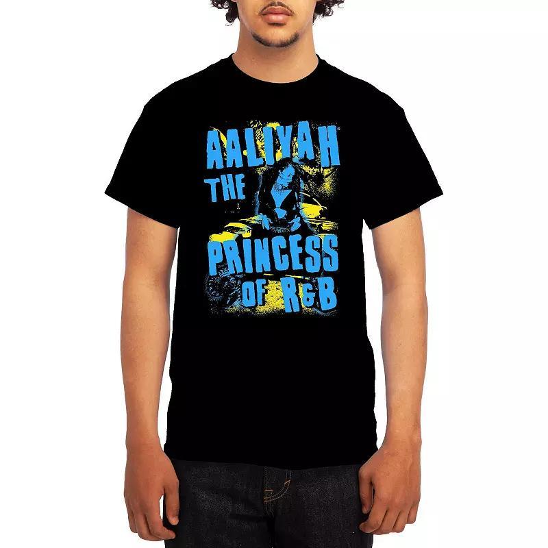 Men's Aaliyah Punk Spray Paint Princess of R&B Tee, Size: Medium, Red Product Image