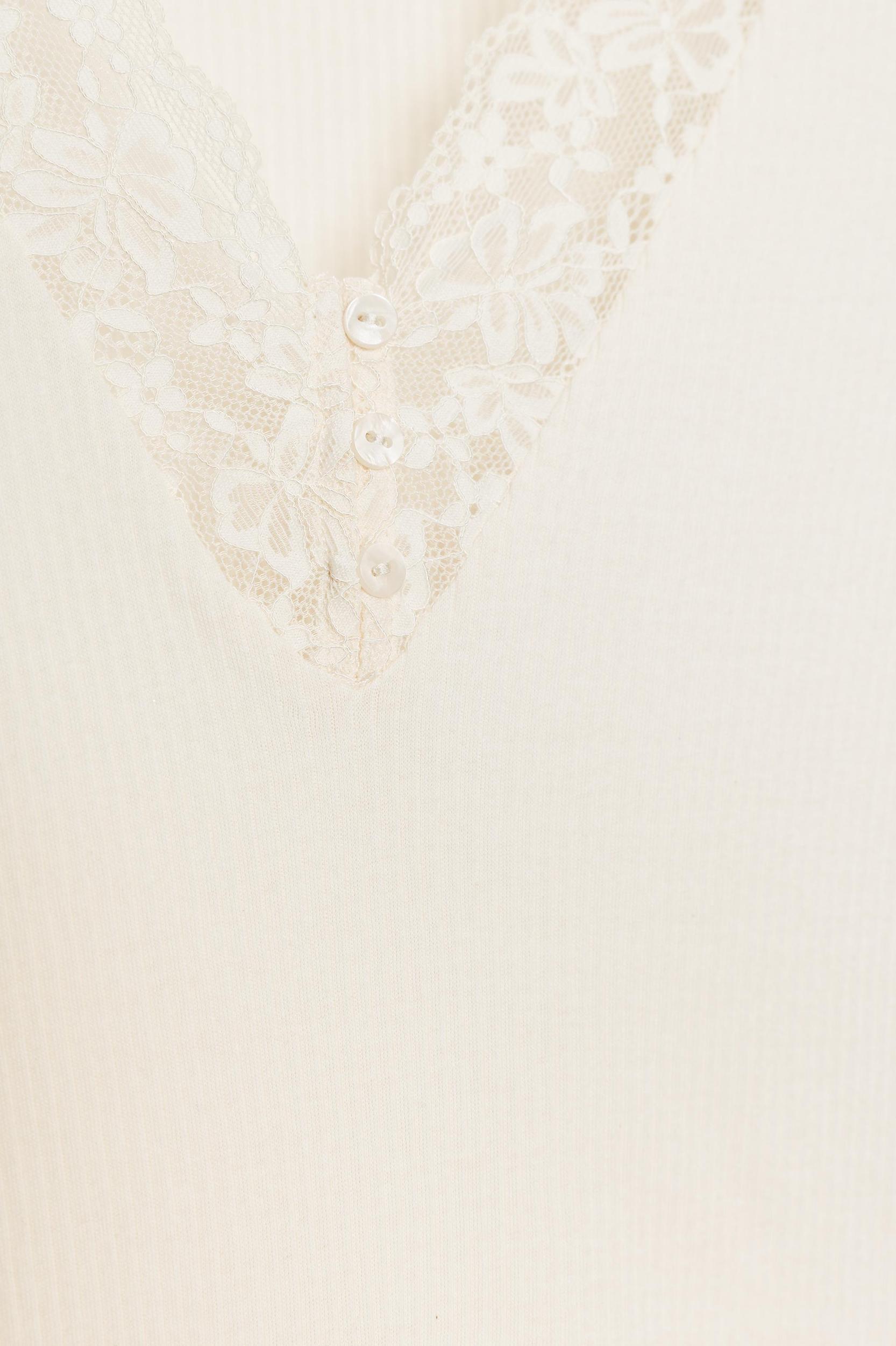 RIBBED LACE T-SHIRT Product Image