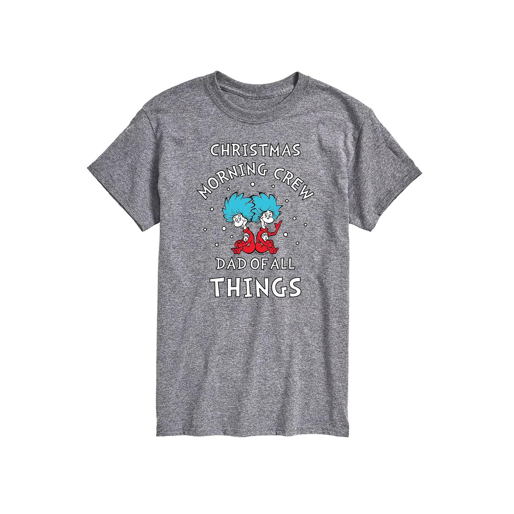 Men's Dr. Seuss Christmas Morning Tee, Size: XL, Gray Product Image
