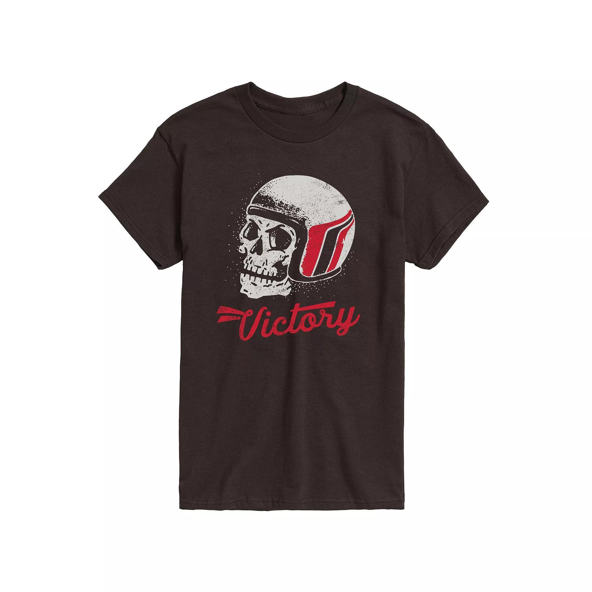 Men's Victory Skull Helmet Tee, Size: XXL, Black Product Image