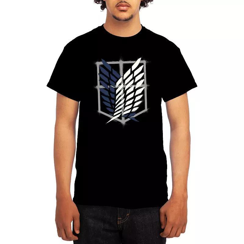 Men's Attack on Titan Punk Scout Crest Graphic Tee, Size: Medium, Turquoise Product Image
