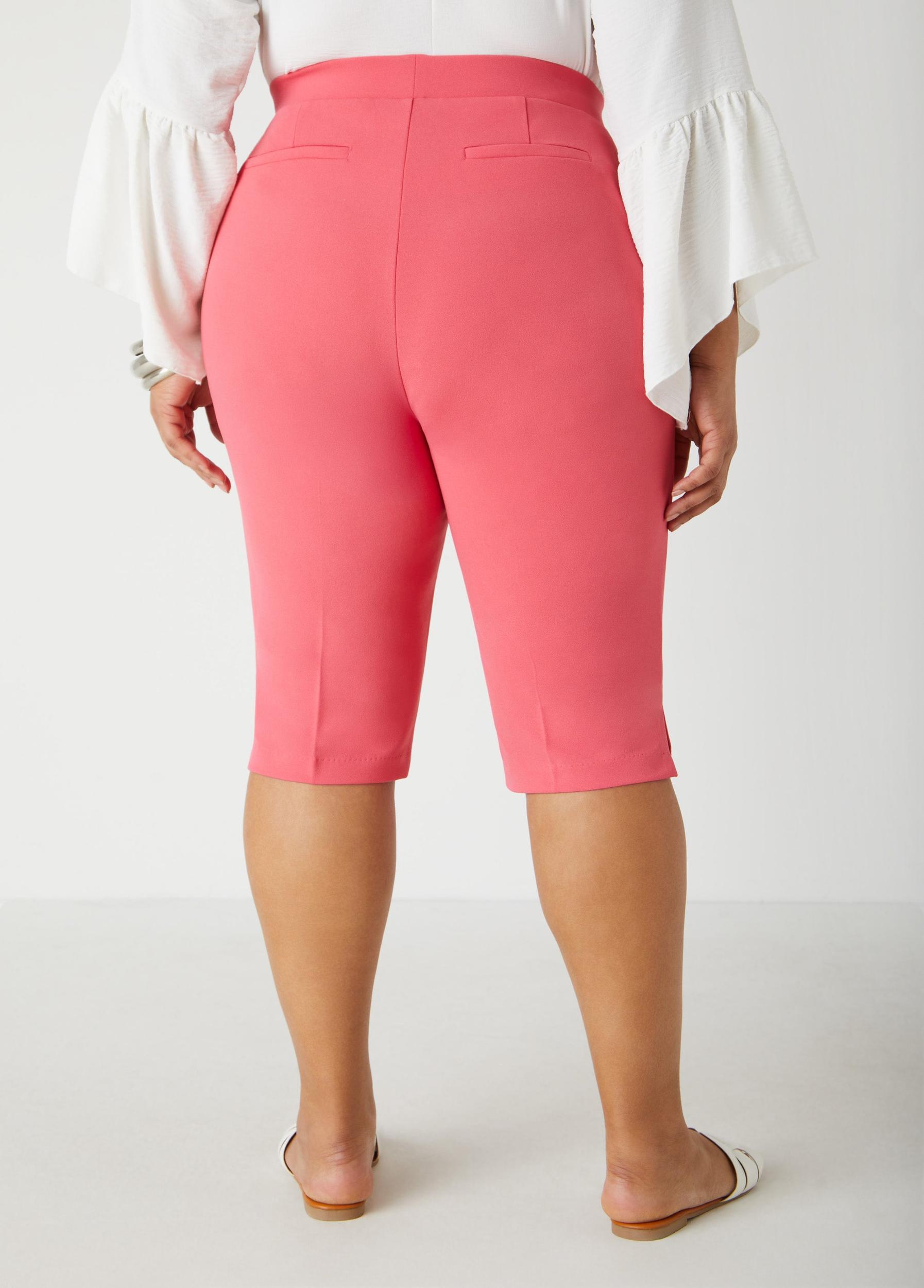 Pintucked Crepe Shorts Product Image