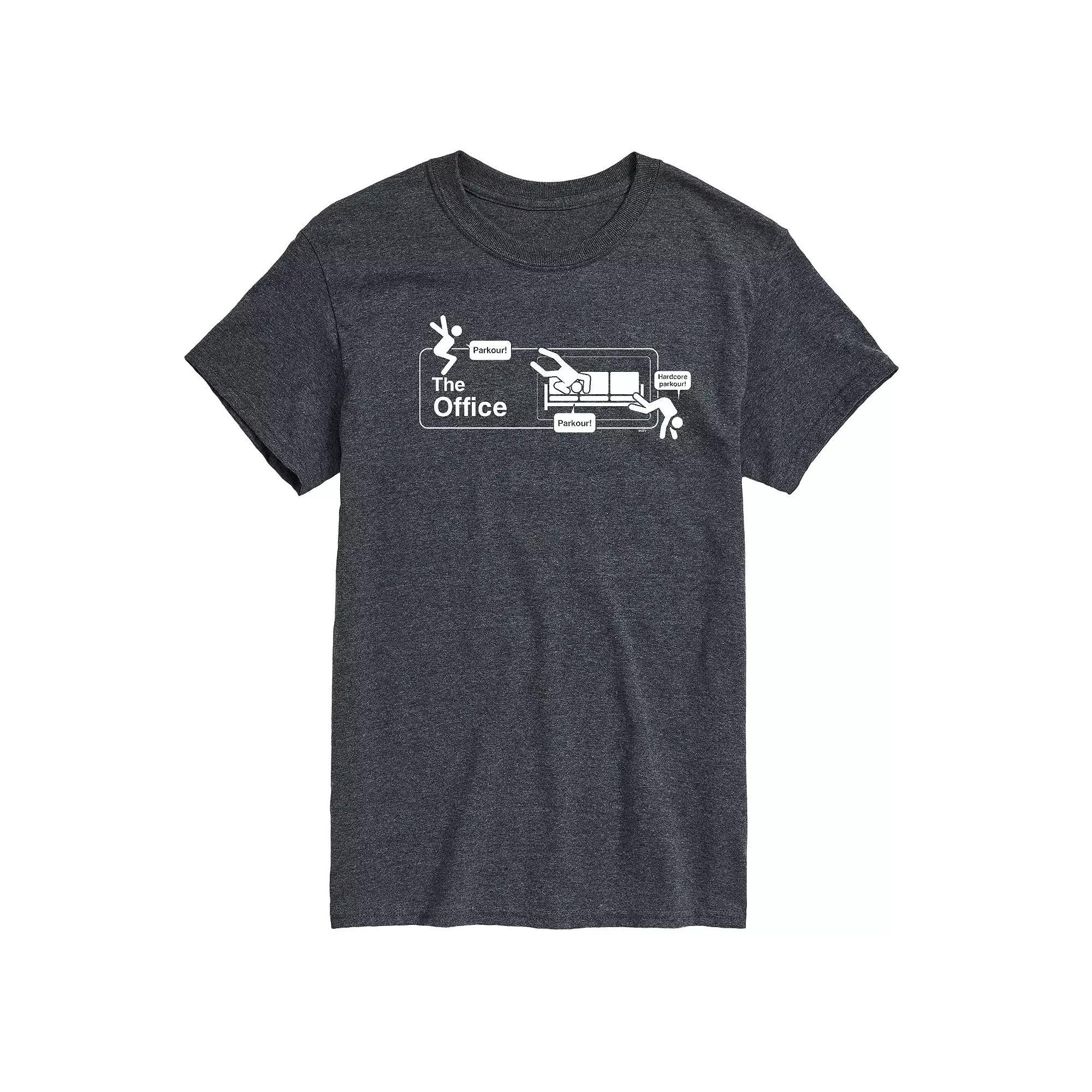 Men's The Office Parkour Logo Tee, Size: XXL, Gray Product Image