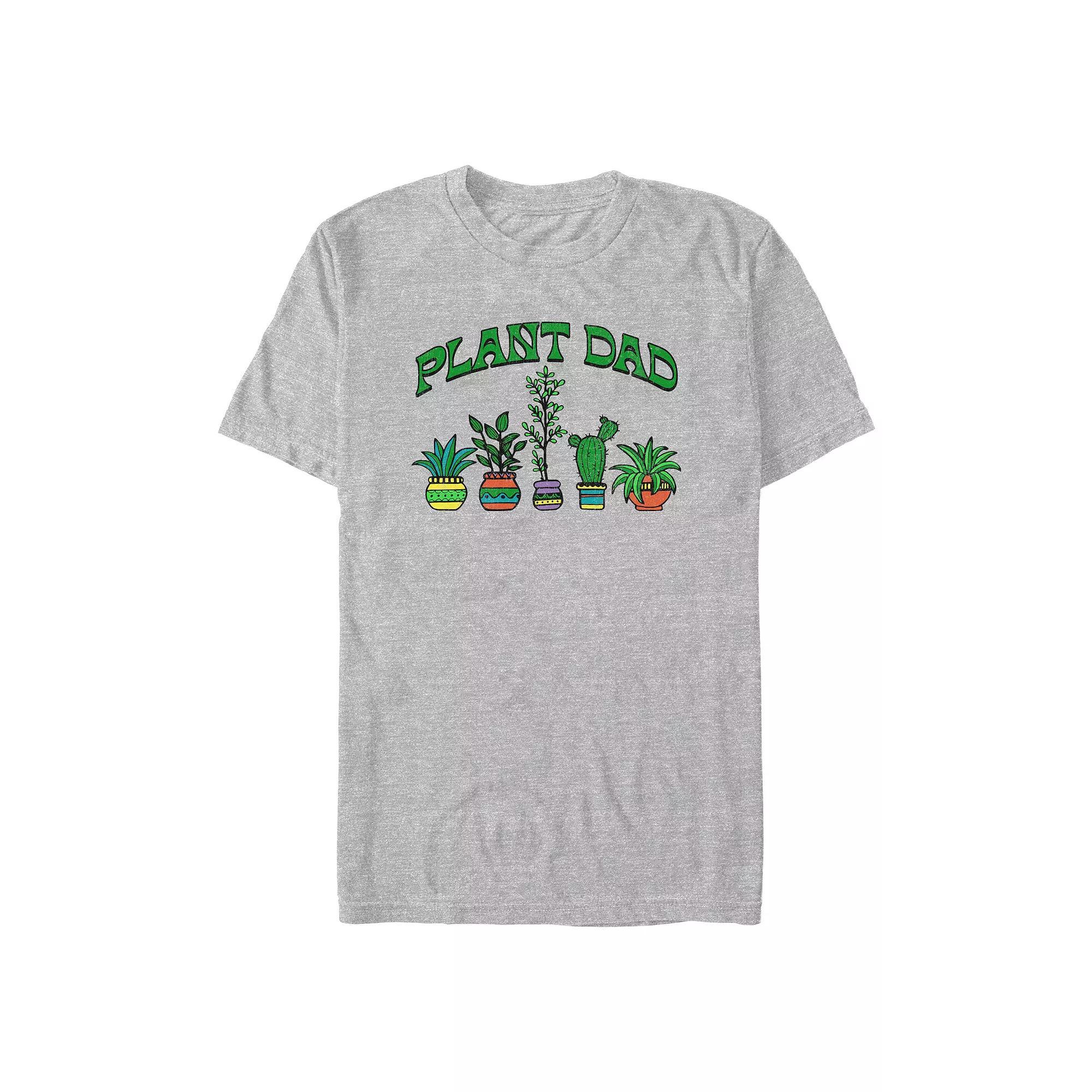 Men's Plant Dad Lineup Graphic Tee, Size: XS, Athletic Grey Product Image
