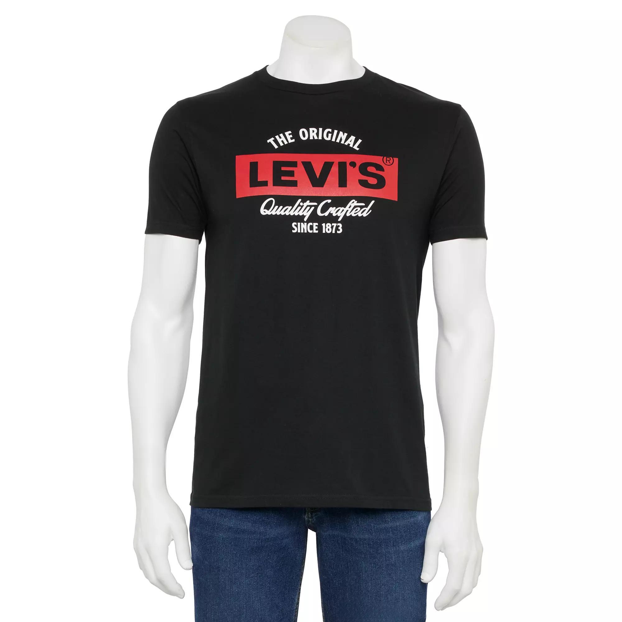 Men's Levi's® Relaxed-Fit Short-Sleeve Graphic Tee, Size: Small, Raven Product Image