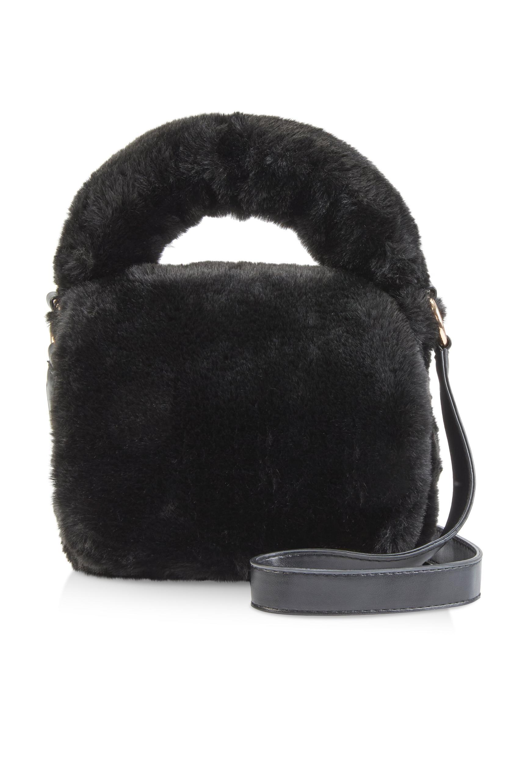 Faux Fur Clutch Crossbody Bag Female Product Image