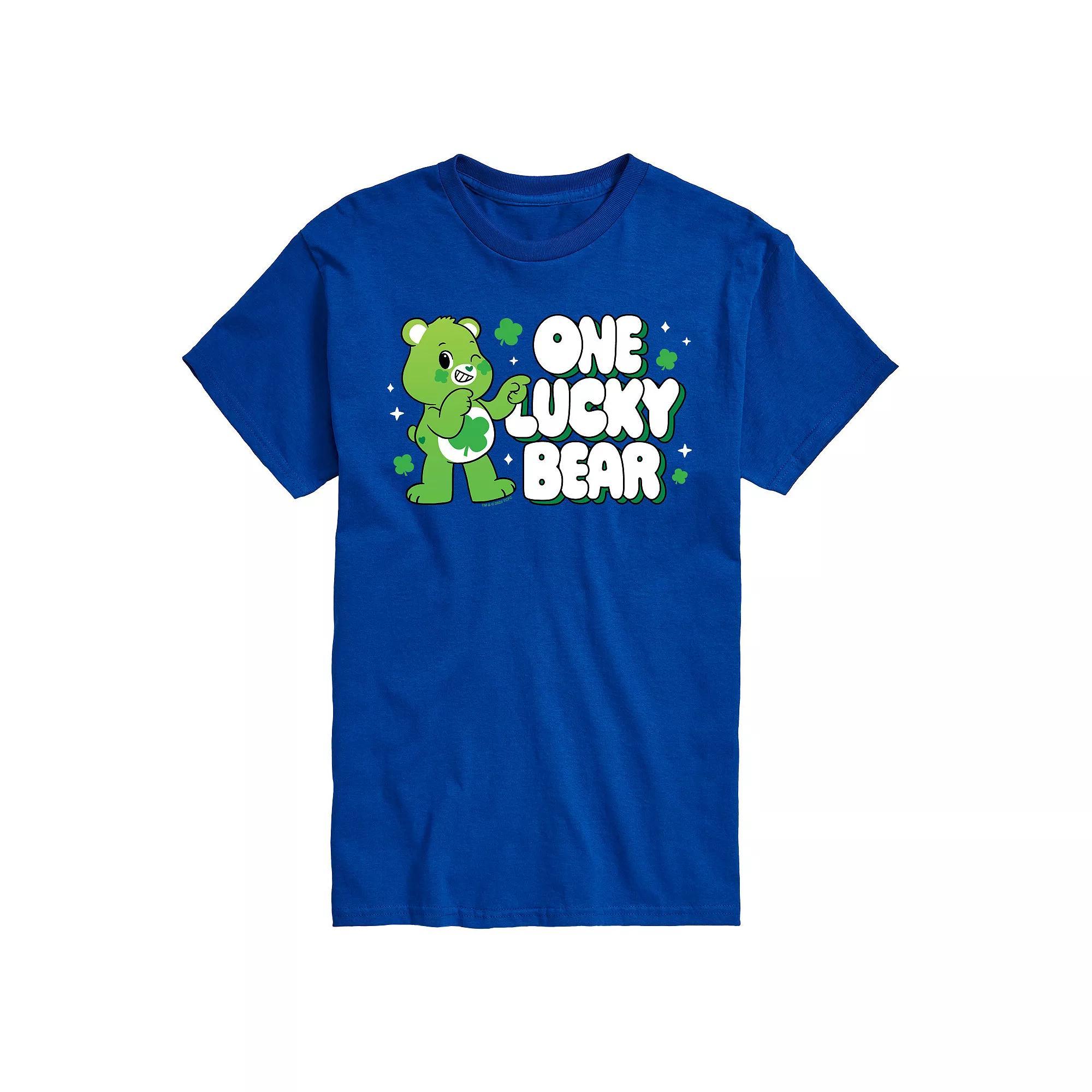 Big & Tall Care Bears One Lucky Bear Graphic Tee, Mens Product Image