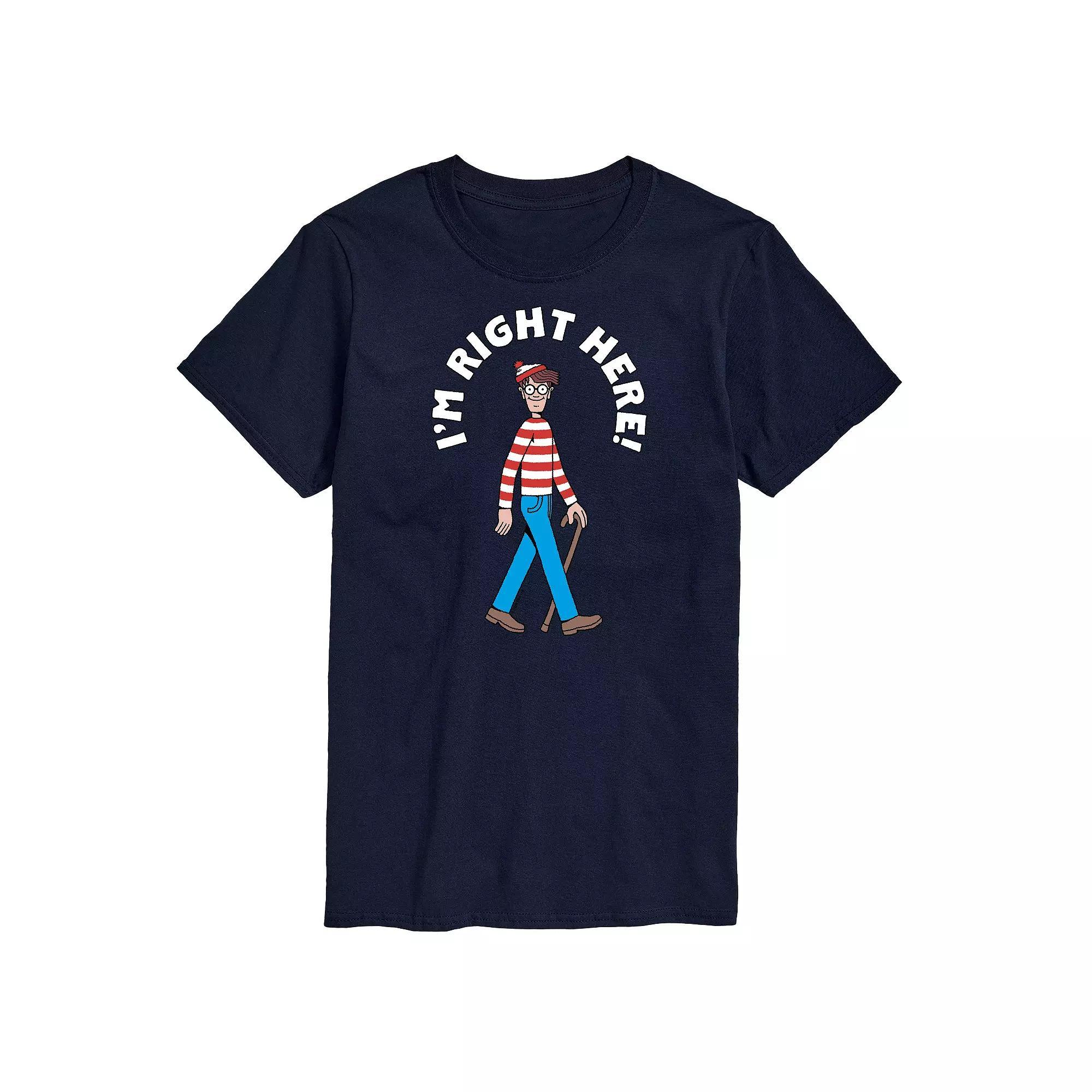 Mens Wheres Waldo Im Right Here Graphic Tee Product Image