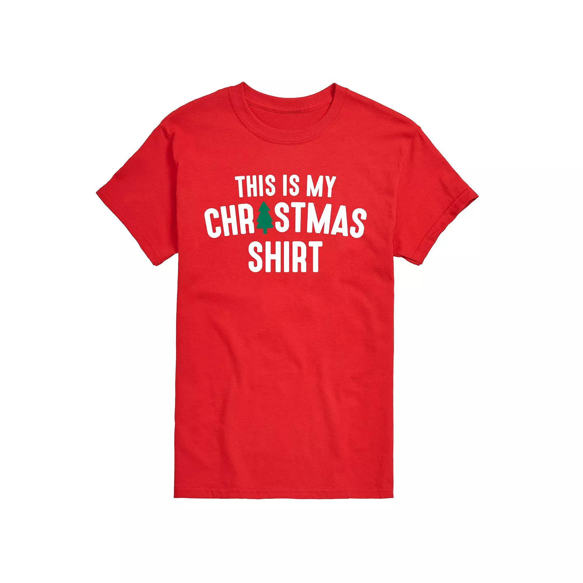Big & Tall This Is My Christmas Tee, Men's, Size: 4XL Tall, Red Product Image