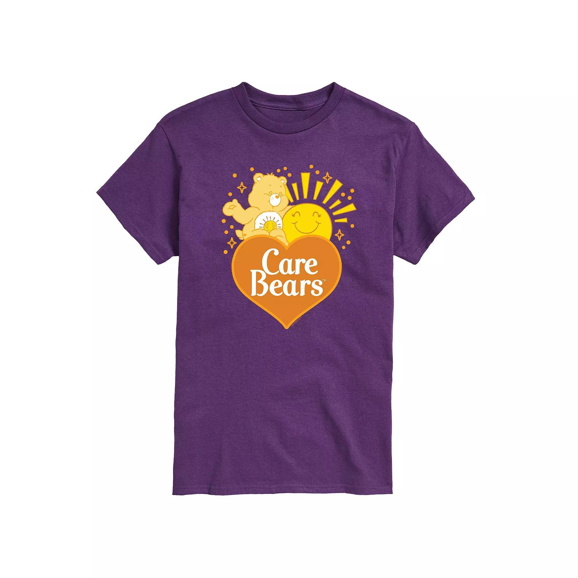 Mens Care Bears Funshine Logo Graphic Tee Product Image