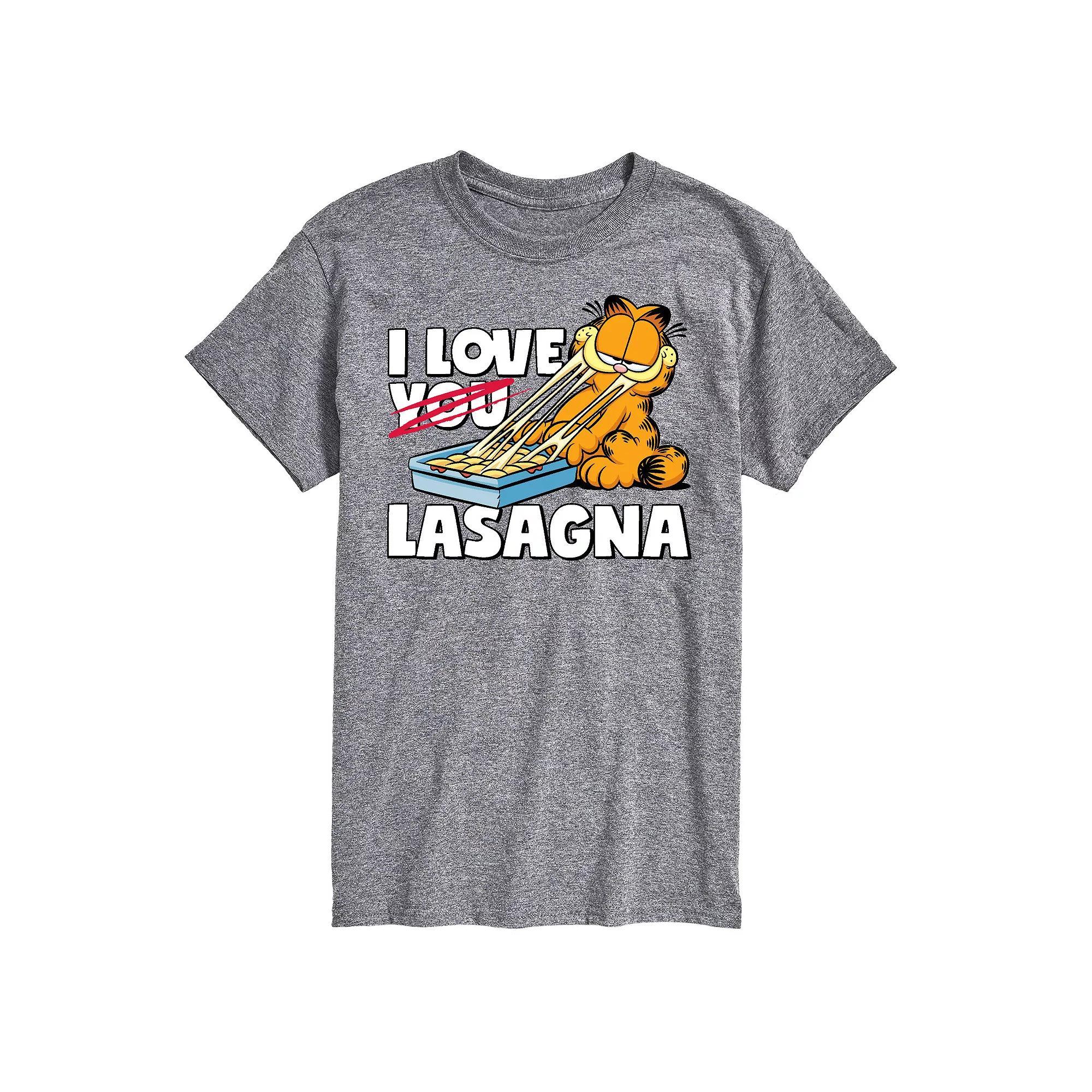 Big & Tall Garfield I Love Lasagna Tee, Mens Product Image