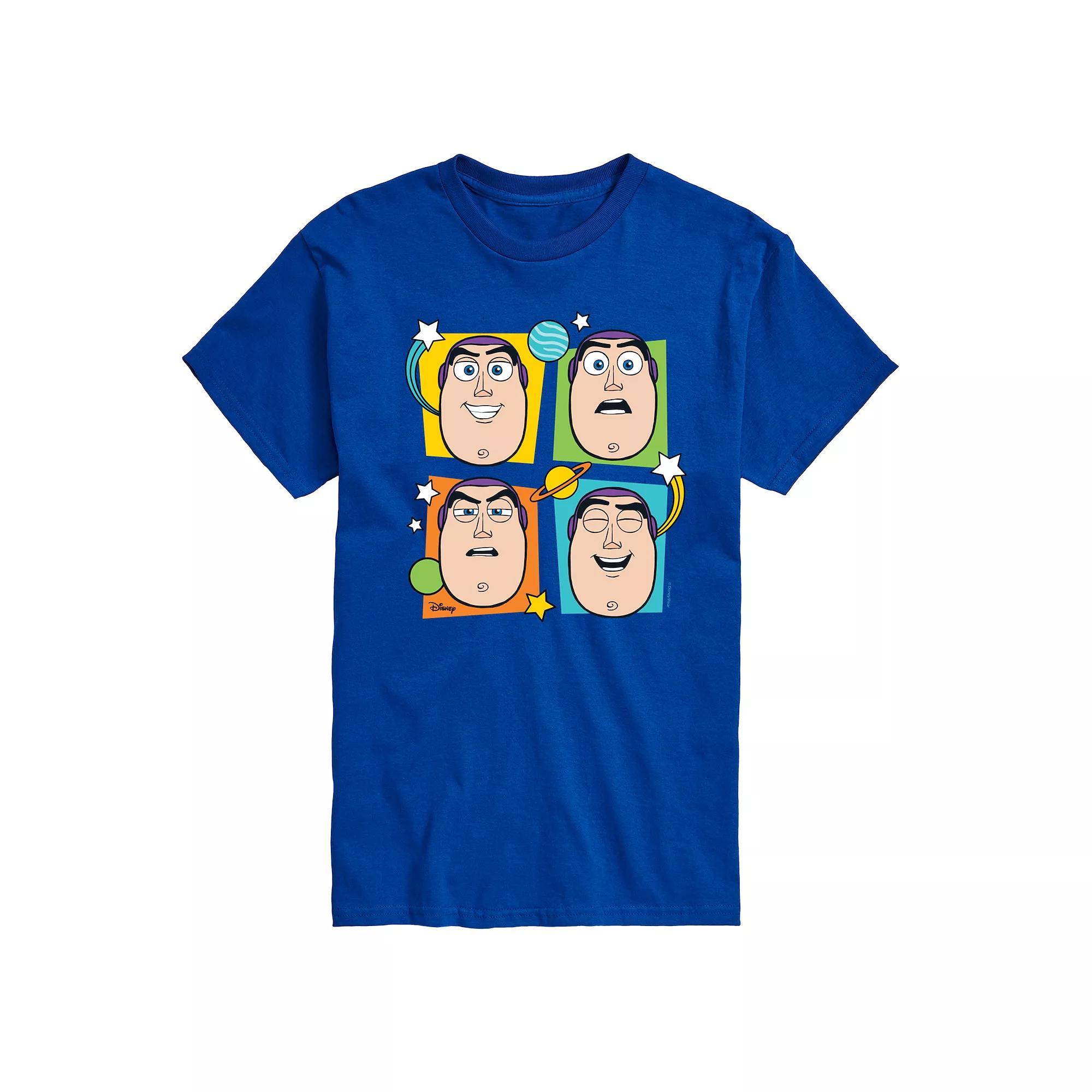 Disney / Pixars Toy Story 4 Mens Buzz Grid Graphic Tee Product Image