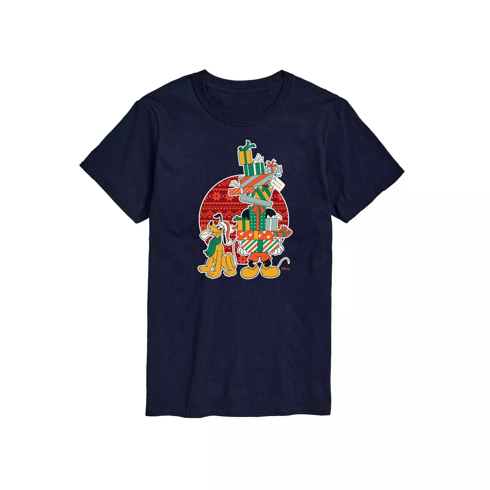 Disneys Mickey & Pluto Big & Tall Presents Graphic Tee, Mens Product Image