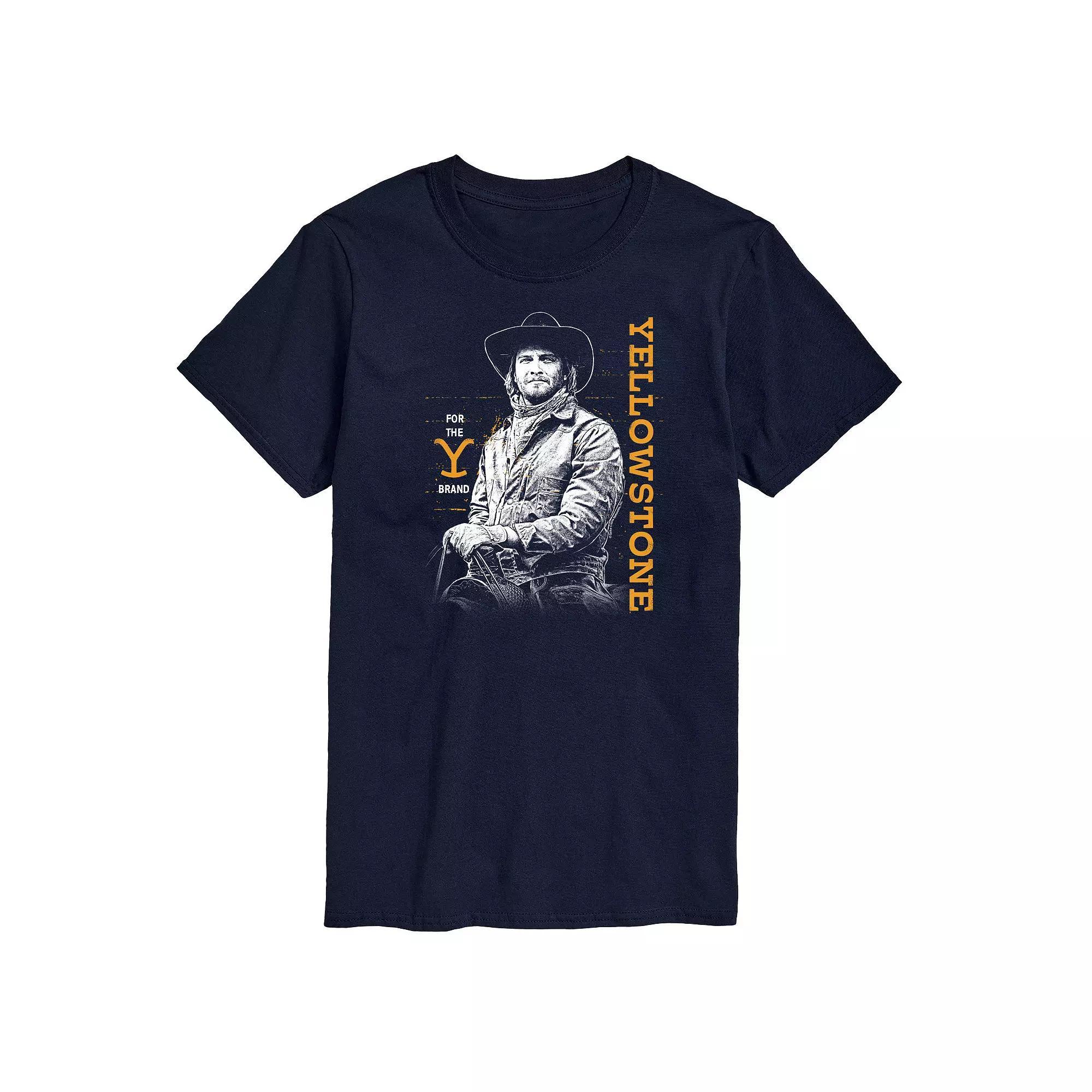 Men's Hot Dog Flag Graphic Tee, Size: Large, Blue Product Image