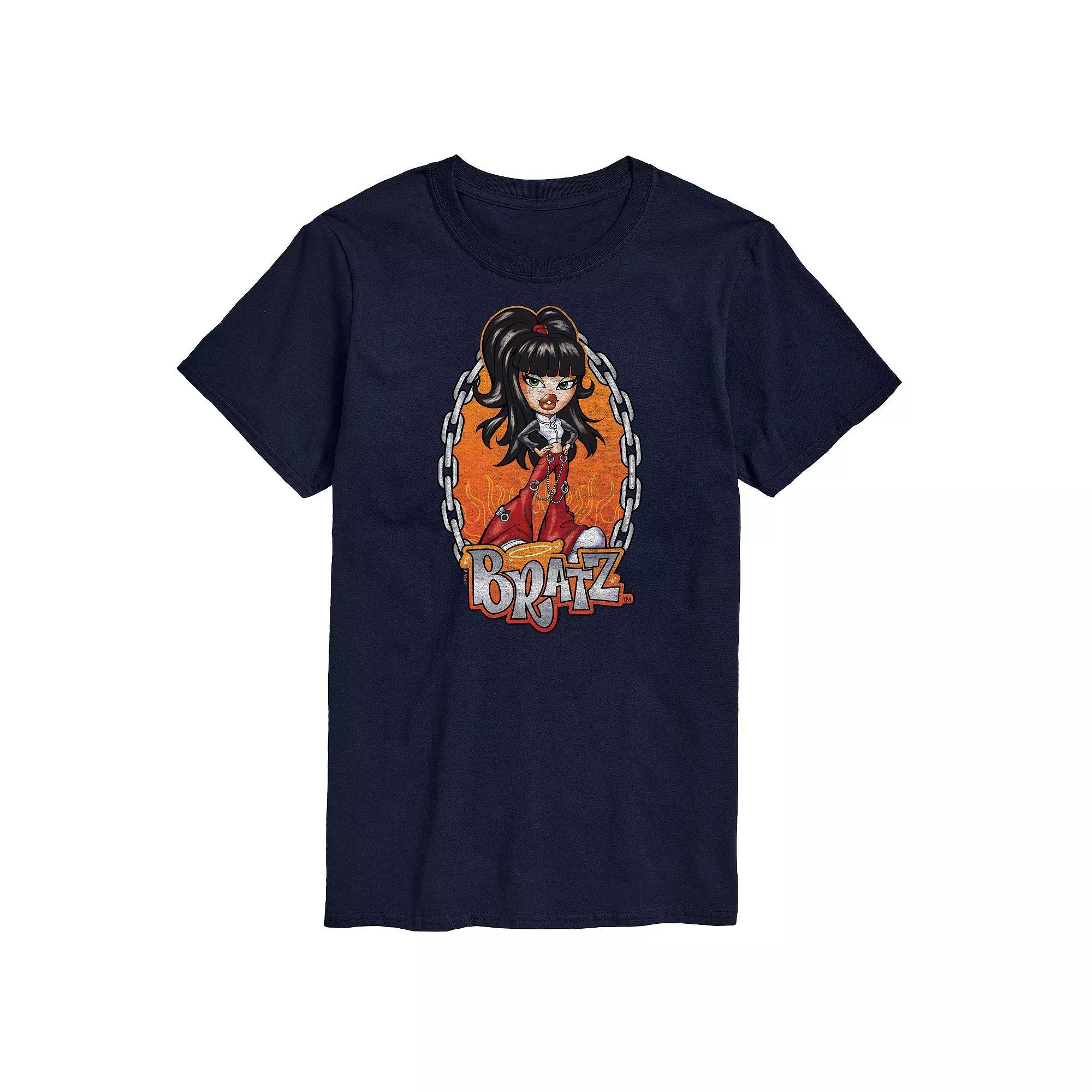 Mens Bratz Chains Flames Jade Graphic Tee Product Image