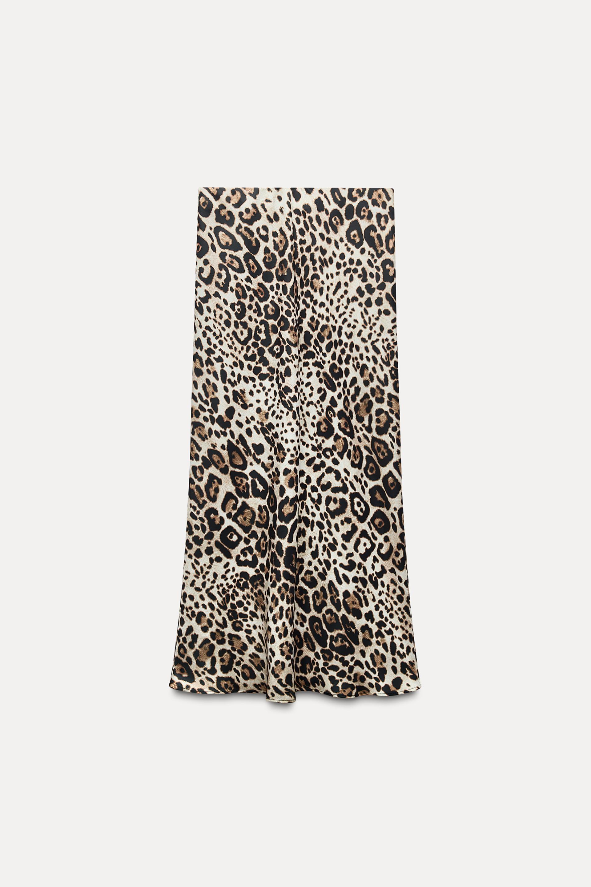 ANIMAL PRINT MIDI SKIRT Product Image