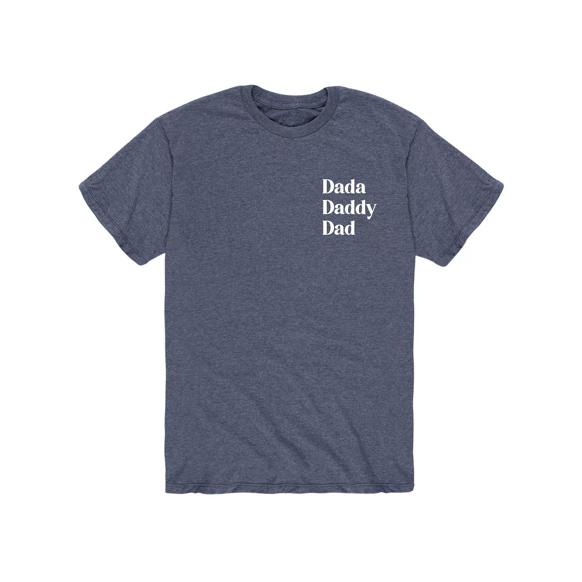 Men's Dada Daddy Dad Tee, Size: Small, Blue Product Image