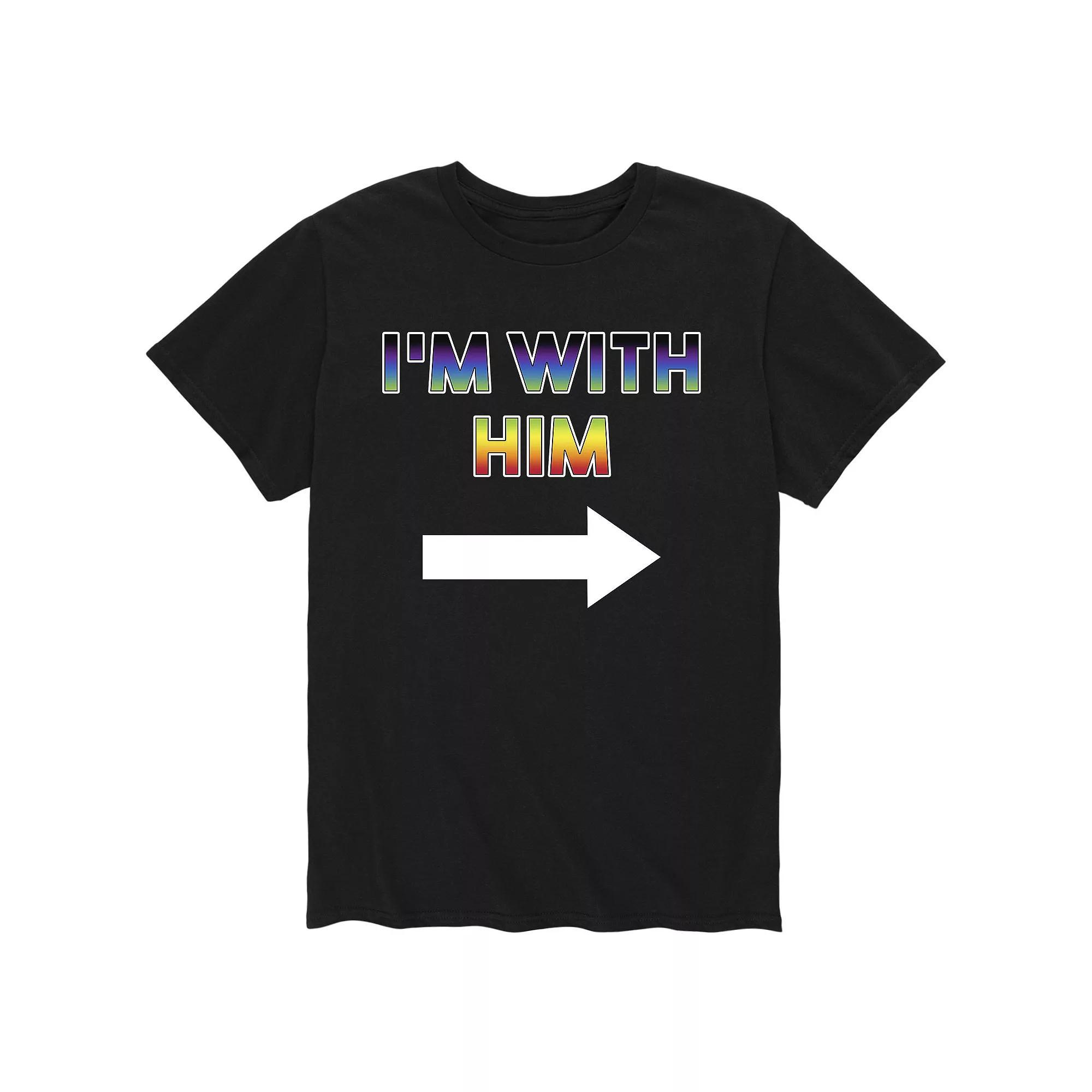 Mens Im With Him Pride Tee Product Image