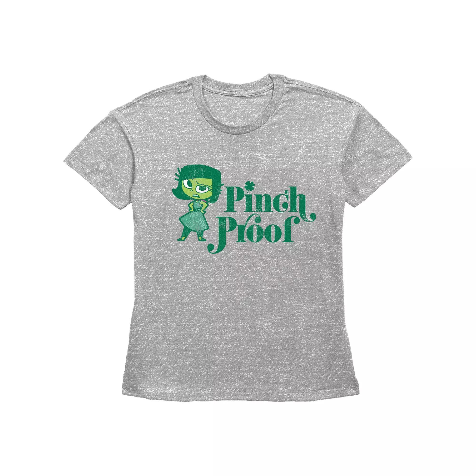 Disney's Inside Out Disgust Pinch Proof Women's Graphic Tee, Girl's, Size: XXL, Grey Gray Product Image
