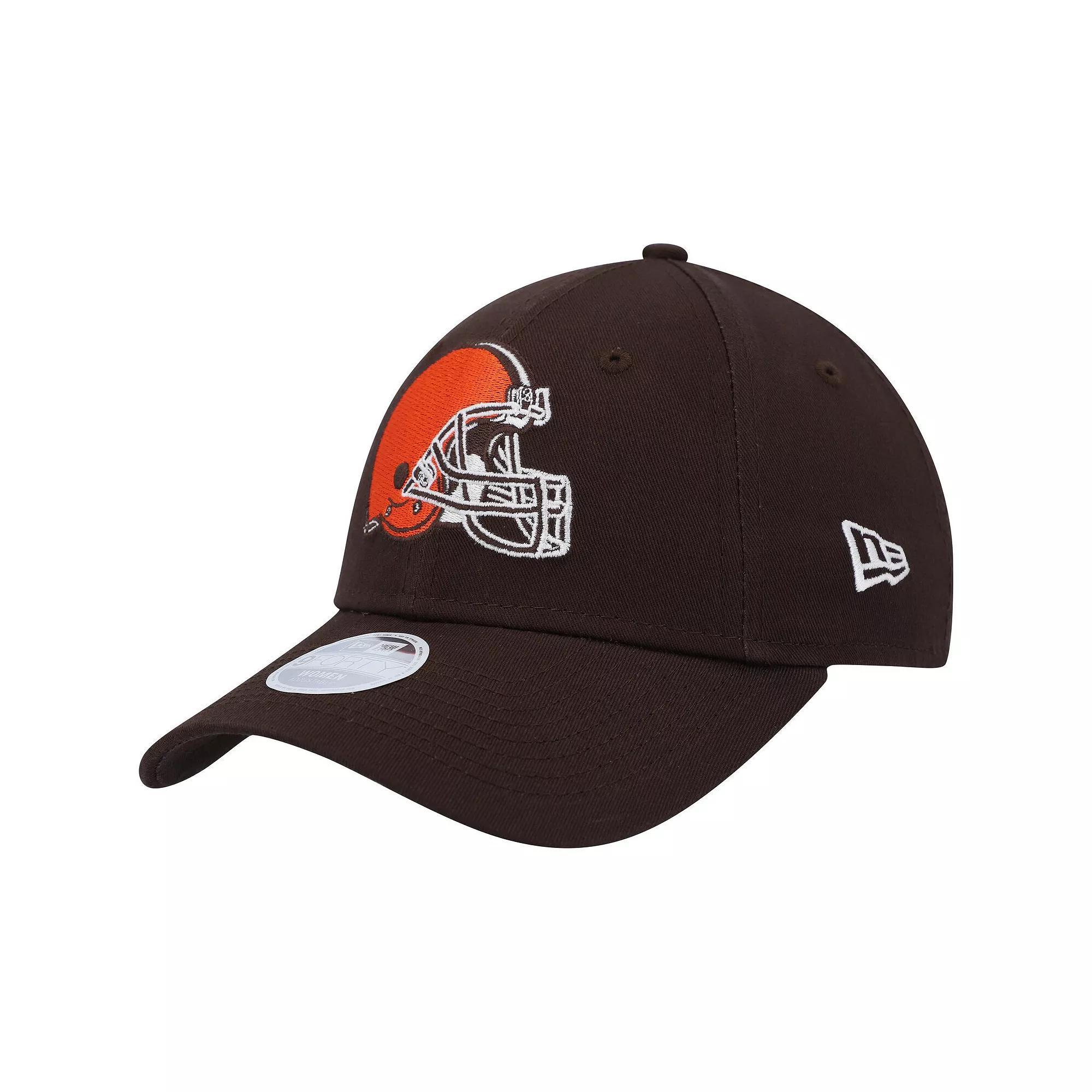 Women's New Era Brown Cleveland Browns Simple 9FORTY Adjustable Hat Product Image
