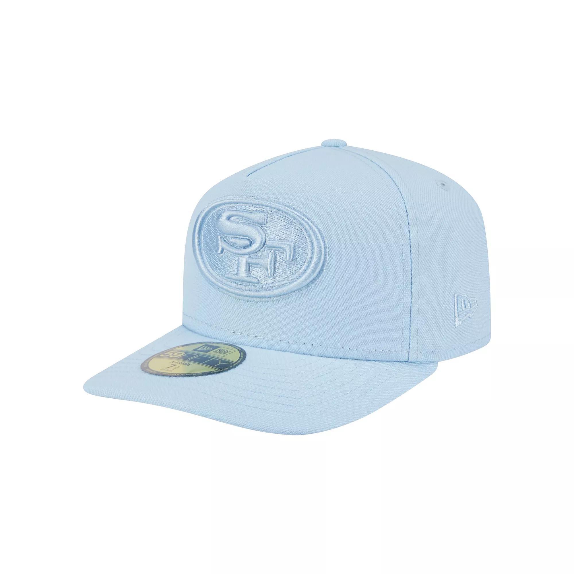 Men's New Era Light Blue San Francisco 49ers Color Pack A-Frame 59FIFTY Fitted Hat, Size: 6 7/8 Product Image