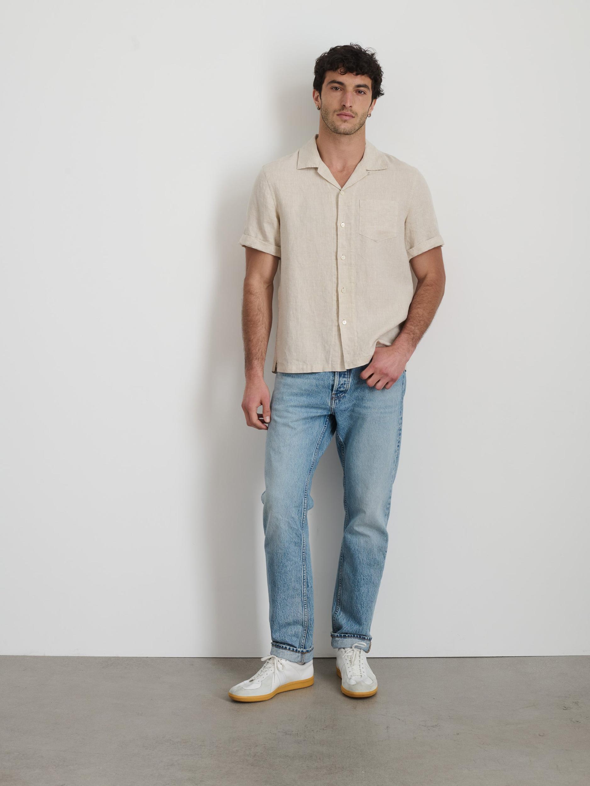Camp Shirt In Flax Linen Product Image