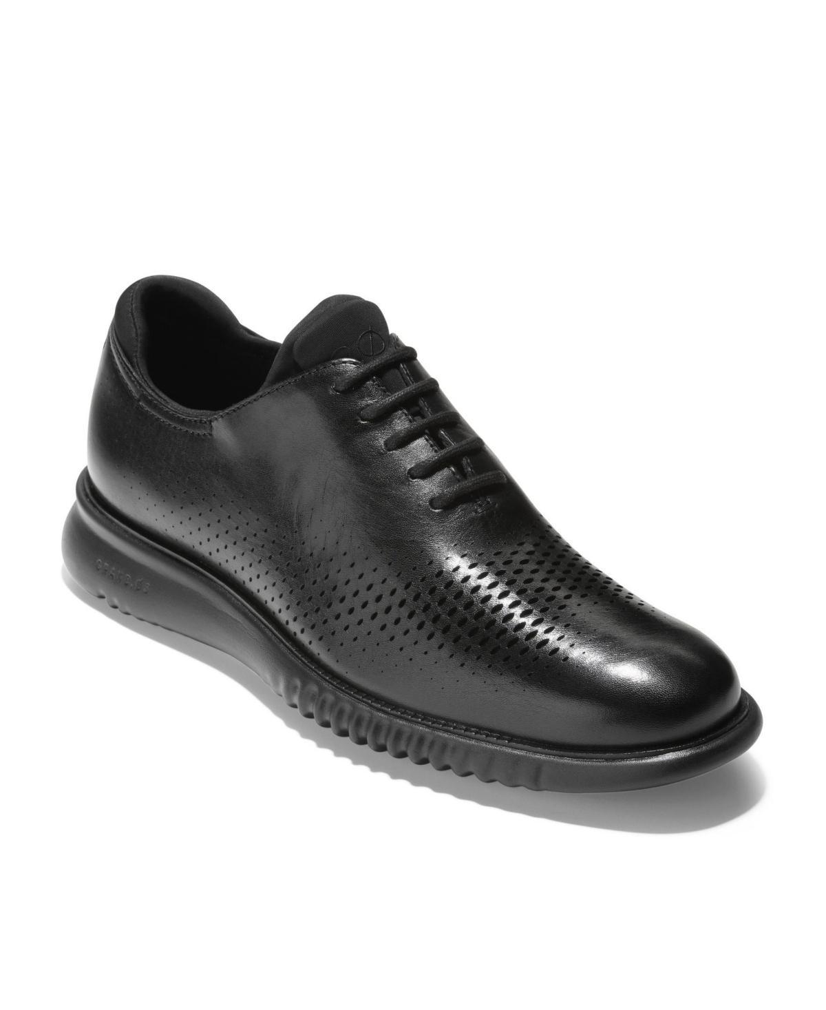 Cole Haan Mens 2.ZERGRAND Laser Wingtip Oxford Shoes - Blue Size 10.5 Product Image